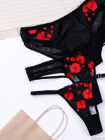 ست شورت و سوتین چهار تیکه فنردار آداک Adak طرح A کد 562