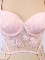 ست شورت و برالت سه تکه دانتل فنردار Bereta برتا گلدوزی کد 6500P