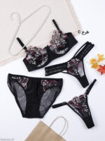 ست شورت و سوتین چهار تیکه فنردار آداک Adak طرح C کد 562