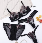 ست شورت و سوتین چهار تیکه فنردار آداک Adak طرح C کد 562