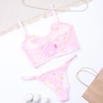 ست شورت و سوتین نیمه بلند فنردار توری Bereta برتا کد 1061BP