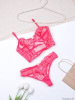 ست شورت و سوتین نیمه بلند فنردار توری Bereta برتا کد 2062M