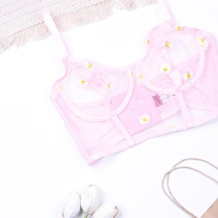 ست شورت و سوتین نیمه بلند فنردار توری Bereta برتا کد 1061BP