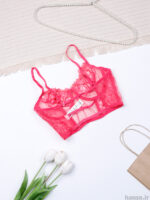 ست شورت و سوتین نیمه بلند فنردار توری Bereta برتا کد 2062M