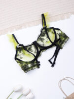 ست بند جوراب و شورت و سوتین چهار تیکه فنردار توری Bereta برتا کد 4030G