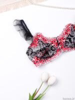 ست بند جوراب و شورت و سوتین چهار تیکه فنردار توری Bereta برتا کد 4030RB