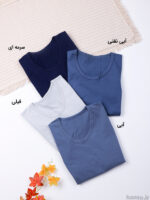 رکابی آستین حلقه ای یقه گرد نخی مردانه آداک Adak کد 7017