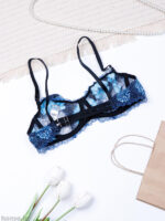 ست بند جوراب و شورت و سوتین چهار تیکه فنردار توری Bereta برتا کد 4041BLL