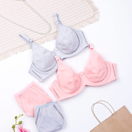 ست شورت و سوتین پرسی فنردار نخی شادی Shadi کد 69