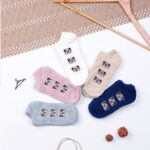 جوراب مچی فنسی زنانه پشمی کد 24