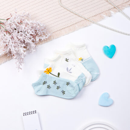 جوراب مچی زنانه نخی فنسی fancy کد 12