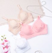 سوتین پرسی بدون فنر نخ و دانتل شادی Shadi کد 92