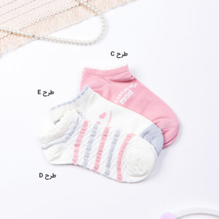 جوراب مچی زنانه نخی فنسی fancy کد 11