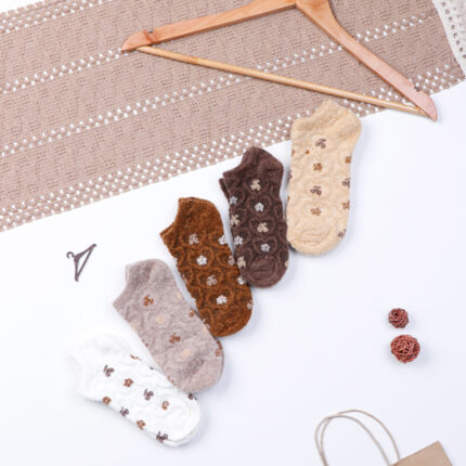 جوراب مچی زنانه پشمی فنسی Fancy کد 25