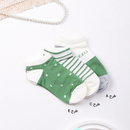 جوراب مچی زنانه نخی فنسی fancy کد 14