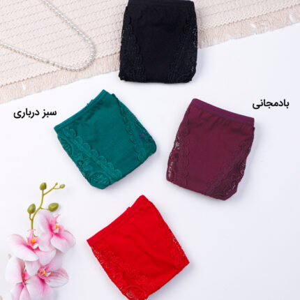 شورت زنانه اسلیپ نخ و گیپور شادی Shadi کد 325