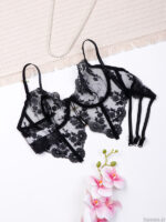 ست بند جوراب و شورت و سوتین سه تیکه فنردار توری Bereta برتا کد 4080NS