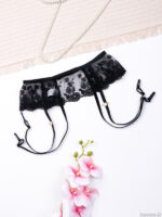 ست بند جوراب و شورت و سوتین سه تیکه فنردار توری Bereta برتا کد 4080NS