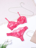 ست شورت و سوتین فنردار توری Bereta برتا کد VALENTINE