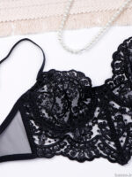 ست شورت و سوتین نیمه بلند فنردار توری Bereta برتا کد 2511RM - Image 4