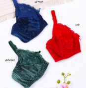 ست شورت و سوتین فنردار گیپور و مخمل ژوبین کد 4088