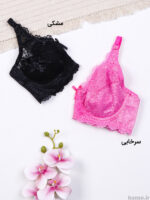ست شورت و سوتین گیپور فنردار ژوبین کد 1167